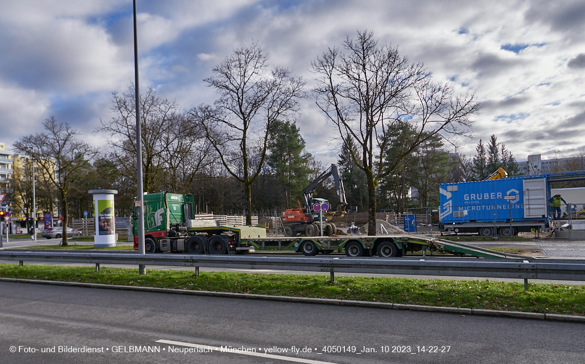 10.01.2023 - Baustelle an der Quiddestraße Haus für Kinder in Neuperlach